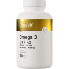 Ostrovit Omega 3 D3+K2 Vitamin 90 Capsules