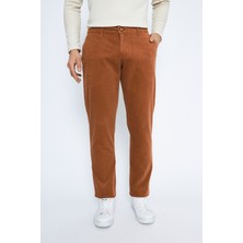 Daniel Voi Kadife Yandan Cepli Camel Regular Fit Erkek Pamuklu Pantolon