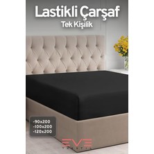 Eve Tekstil Doğal Pamuk Tek Kişilik Rainforce Kumaş Lastikli Çarşaf ve Yastık Kılıf Set