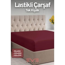 Eve Tekstil Doğal Pamuk Tek Kişilik Rainforce Kumaş Lastikli Çarşaf ve Yastık Kılıf Set