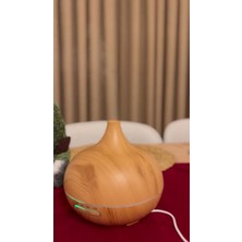 EG75 Ahşap Desenli  500ML. Işıklı Hava Nemlendirici Ultrasonik Ortam Nemlendirici Aroma Difüzörü