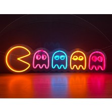 Disa Neon LED Duvar Dekoratif Aydınlatma -Pacman, 40X10CM-