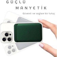 Ventus Magsafe Deri Cüzdan iPhone 11/12/13/14/15/16 Serisi Ile Uyumlu Manyetik Kartlık