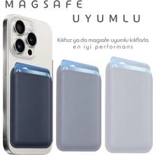 Ventus Magsafe Deri Cüzdan iPhone 11/12/13/14/15/16 Serisi Ile Uyumlu Manyetik Kartlık