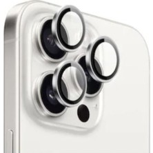 Iphone 16 Pro Silver Beyaz Kamera Koruma Lensi