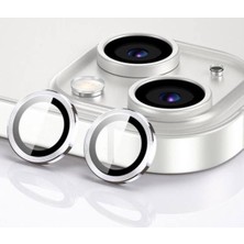 Iphone 12 Mini Uyumlu Silver Beyaz Kamera Koruma Lensi