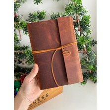 Alesta Leather (isim yazıyoruz) Alesta Leather El Yapımı Hakiki Deri El Dikişi Defter