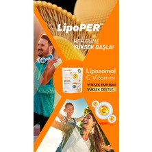 Lipoper Lipozomal C Vitamini 1000mg toz formunda (50 kullanımlık, tüm aile için istediğin gıdaya koy, karıştır, iç !)