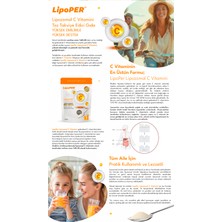 Lipoper Lipozomal C Vitamini 1000mg toz formunda (50 kullanımlık, tüm aile için istediğin gıdaya koy, karıştır, iç !)