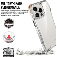 RedClick iPhone 16 Pro Max Kılıf Sgs Military Test Sertifikalı Şeffaf Redclick Incek Kapak