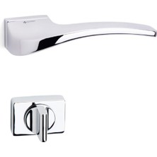 System Stark Rozetli Kapı Kolu Krom Renk Wc