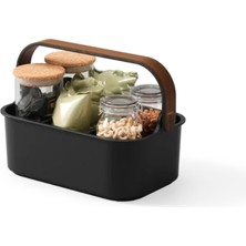 Umbra Bellwood Orta Boy İstiflenebilir Kutular Siyah/Ceviz Renk