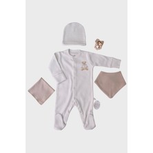 Kids Little Store Nakışlı  Pamuk 10'lu My Teddy Hastane Çıkışı Seti