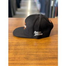 Hamze Motor Harley Davidson Cycles Nakışlı  Siyah Renk Hip Hop Snapback Rapper Basket Cap Şapka