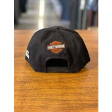 Hamze Motor Harley Davidson Cycles Nakışlı  Siyah Renk Hip Hop Snapback Rapper Basket Cap Şapka