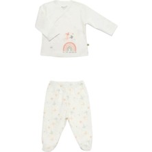 Yeşil Ekru Tiny Bird 5'li Hastane Çıkışı Organik Pamuk (Gots Sertifikalı ) 56CM