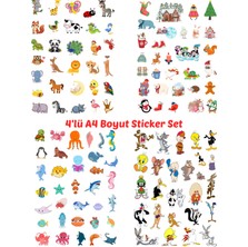 Öğrence Gezegeni Sticker Cam Duvar Laptop Telefon Her Biri Ayrı Tema -Deniz Canlıları-Looney Tunes-Kış-Hayvanlar 100+ Sticker