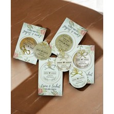20 Adet Ahşap Oval Magnet Söz, Nişan, Kına, Nikah, Bebek Doğum Mevlit (OVALMAGNET08)-SUNUM Kart ile