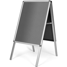 RTS Reklam 25 mm  Çift Taraflı A – Pano Ayaklı Kaldırım Panosu Rondo Köşeli