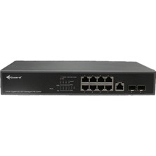 Biges 8 Port 10/100/1000 RJ45 + 2*100/1000 Sfp Slot Layer2&cloud Yönetilebilir Poe Switch