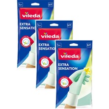 Vileda Extra Sensation Temizlik Bulaşık Ediveni Küçük  Boy S/7 x 3 Paket