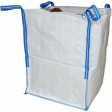 Private Büyük Boy 90 x 90 x 150 cm Sanayi Tipi Big Bag Grit Solucan Çuval 1 Ton Kapasiteli Alt Kapalı Üst Açık