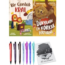 Dünyanın En Korkak Hayvanı ve Bir Günlük Kral 2'li Set - Kalem