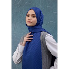 İpekhan Fall Winter Ipeksi Jakar Şal Gece Mavi 9019-32