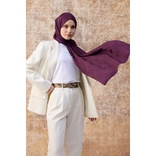 İpekhan Fall Winter İpeksi Jakar Şal Mürdüm 9020-11