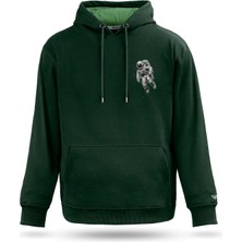 Astronot Tasarım Kapşonlu Sweatshirt