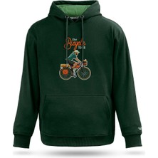 Bisiklet Turu Tasarım Kapşonlu Sweatshirt