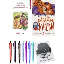 Evdeki Kocaman Kaplan ve Charlie'nin Çikolata Fabrikası 2'li Set - Kalem