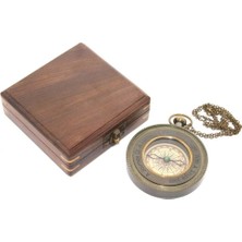 Peanelife Ahşap Kutulu Pusula