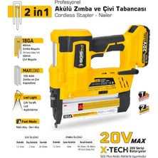 Sgs Akülü Şarjlı Zımba ve Çivi Makinası