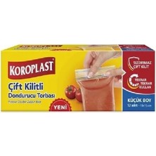 Koroplast Çift Kilitli Dondurucu Torbası Küçük Boy 10 x 15 cm 12'li x 2 Adet