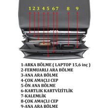 Case Club 2007 Laptop - Evrak Tipi Erkek El Çantası 15.6 Inç Omuz Askılı