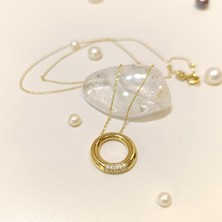 Halka Kolye 14 Ayar Altın Hd Videolu