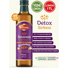 Sehine Ananas Detox Sirkesi, Bromelain Mix, Doğal Fermantasyon 250 ml