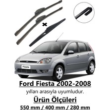 Inwells Ford Fiesta 2002-2008 Ön ve Arka Muz Silecek Takımı