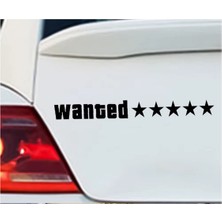 TSC Wanted Araba Sticker Aranıyor Etiketi 28 cm Modifiye Yapıştırma