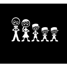 TSC Aile Sticker Arka Cam 3 Erkek Çocuk Sticker Yapıştırma