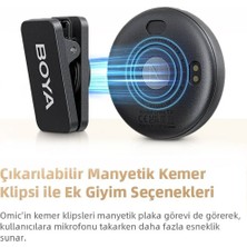 Boya Omic-U Wireless İkili Yaka Mikrofonu Type-C Siyah