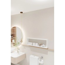 White Decor Küp Raf Beyaz Modern Duvar Rafı, Banyo,mutfak ve Tv Ünite Rafı Kitaplık Çok Amaçlı Raf