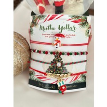 Mi Brillo Accessories Yeni Yıl Yılbaşı Murano Çoklu Bileklik