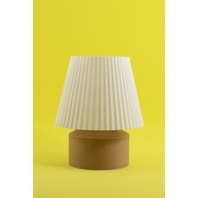 Fiora Dekoratif Abajur (14X14X16CM)-AÇIK Kahverengi