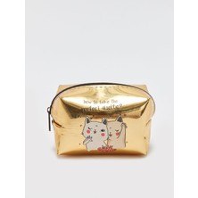 Lcw Accessorıes Altın Deri Görünümlü Baskılı Kadın Cüzdan