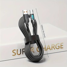 OOZCC LCD Ekranlı 120W USB Type C Şarj Kablosu