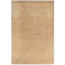 Royal Halı Bearny TD01B Turuncu Krem Viskon Akrilik Yumuşak Dokulu Modern Halı