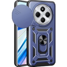 Teknomoda Xiaomi Redmi 14C 4g Kılıf Yüzüklü Standli Sürgülü Kamera Korumalı Tank Sert Silikon Kapak