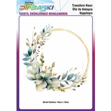 F17 Ajans Ütü ile Yapışan Supla Tekstil Transfer Dtf Baskı